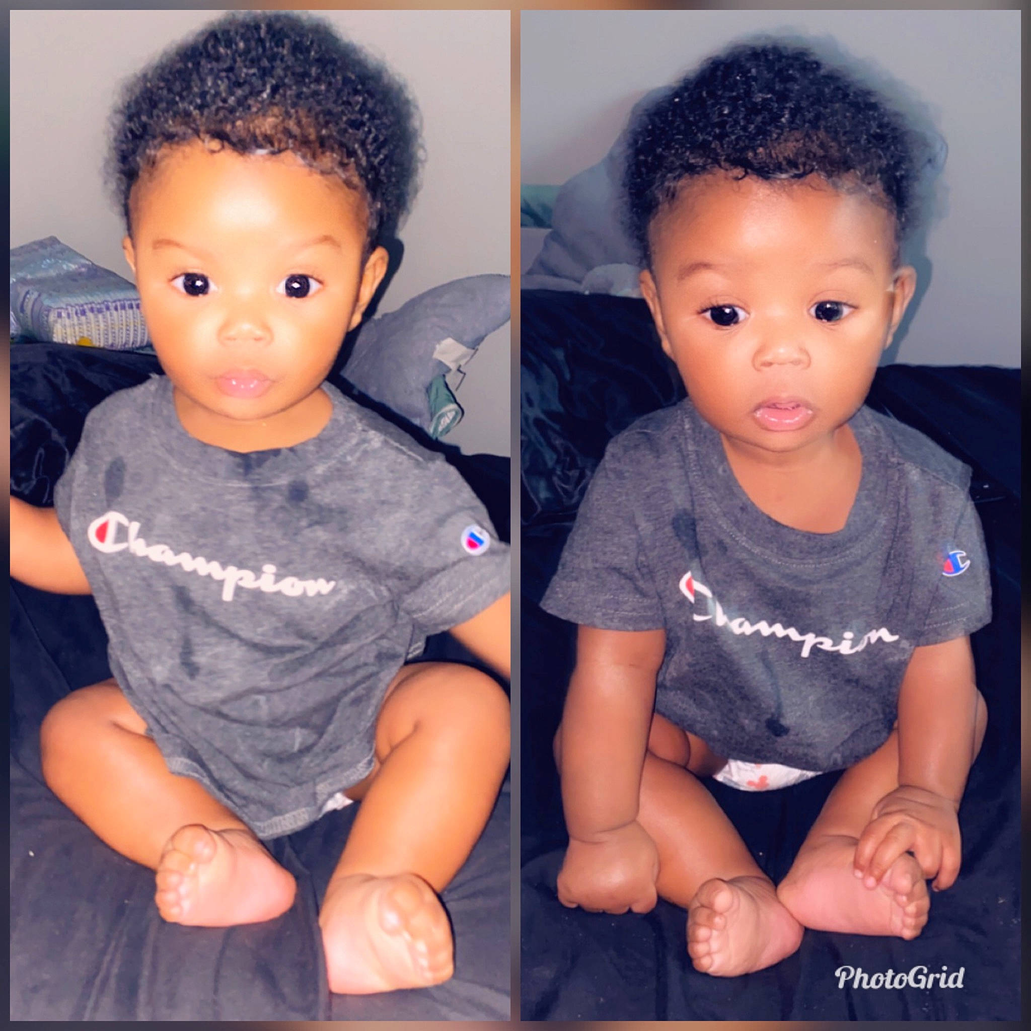 Jakari is registered to the contest to win money with this photo: baby_toddler_clothing, black, black_hair, cheek, child, chin, eyebrow, eyelash, facial_expression, flash_photography, forehead, happy, iris, neck, nose, organ, person, skin, sleeve, t_shirt