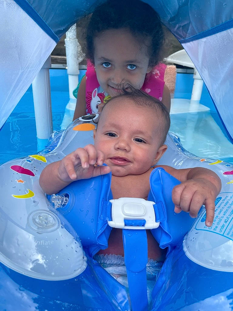 Kingston joined the competition — help win amazing prizes! azure, baby, blue, child, electric_blue, event, fun, hairstyle, happy, inflatable, joy, leisure, person, personal_protective_equipment, play, product, recreation, skin, toddler, vacation