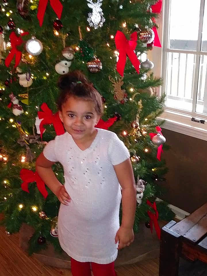 Miracle joined the competition — help win amazing prizes! branch, christmas, christmas_decoration, christmas_ornament, christmas_tree, event, evergreen, happy, holiday, holiday_ornament, joy, ornament, person, red, sleeve, smile, standing, toddler, tree, white