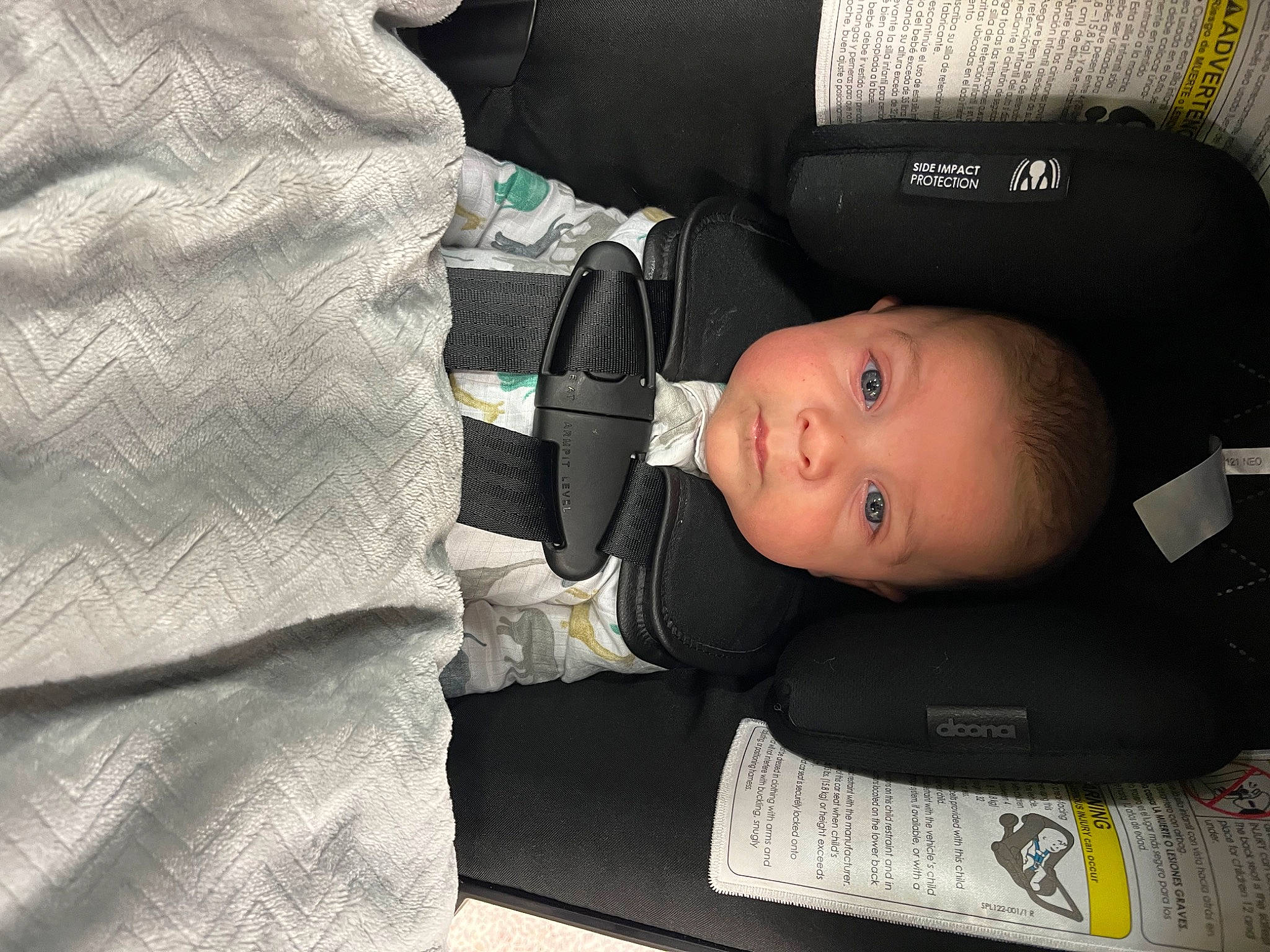 Nash joined the competition — help win amazing prizes! auto_part, automotive_design, baby, baby_carriage, baby_in_car_seat, baby_products, baby_safety, baby_toddler_clothing, bag, baggage, car_seat, child, comfort, head_restraint, linens, person, personal_protective_equipment, seat_belt, sitting, sleeve