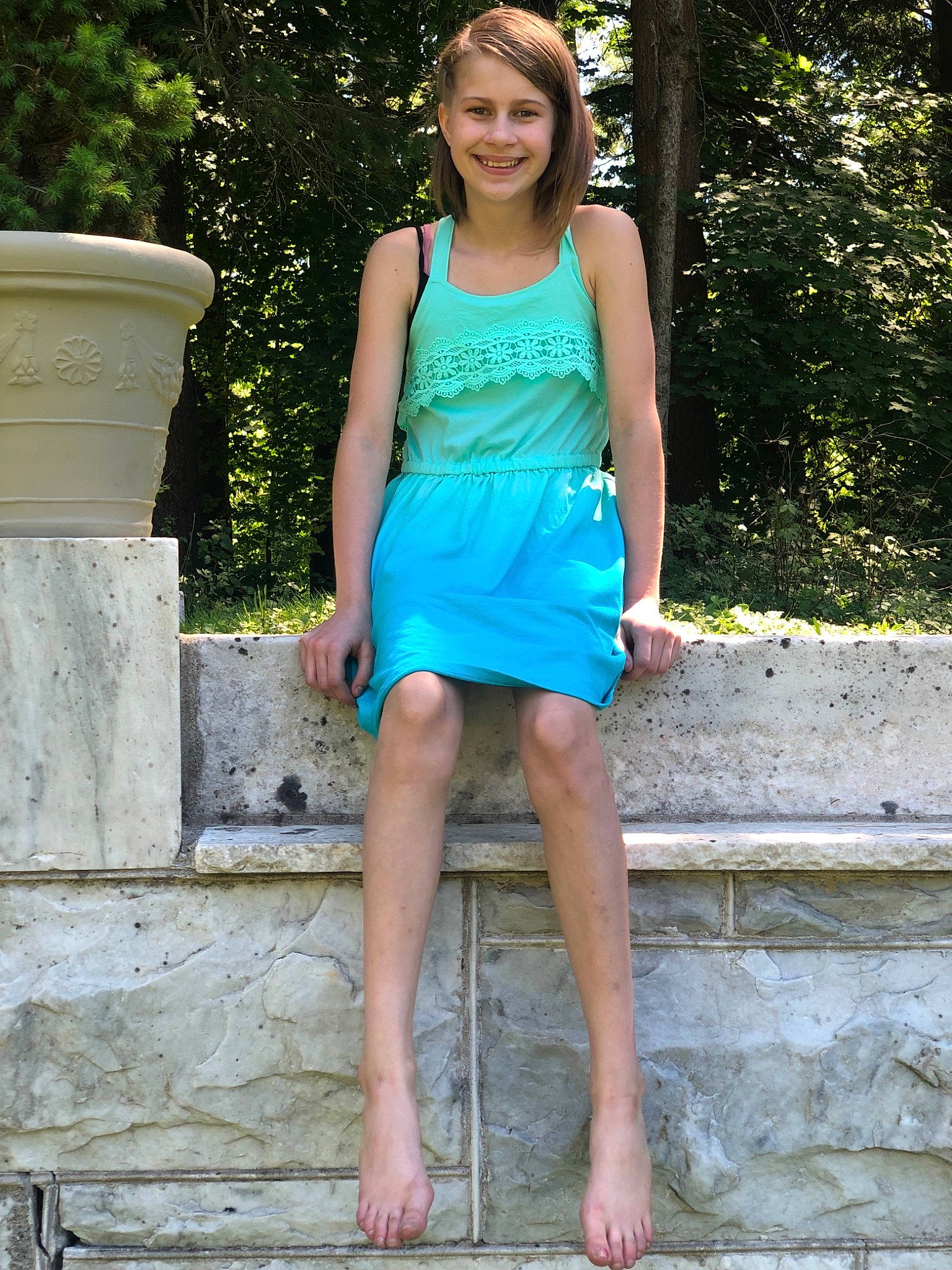 Lexus is registered to the contest to win money with this photo: aqua, beauty, blue, clothing, cocktail_dress, day_dress, dress, electric_blue, fashion, human_leg, joy, lady, leg, long_hair, person, summer, turquoise, waist