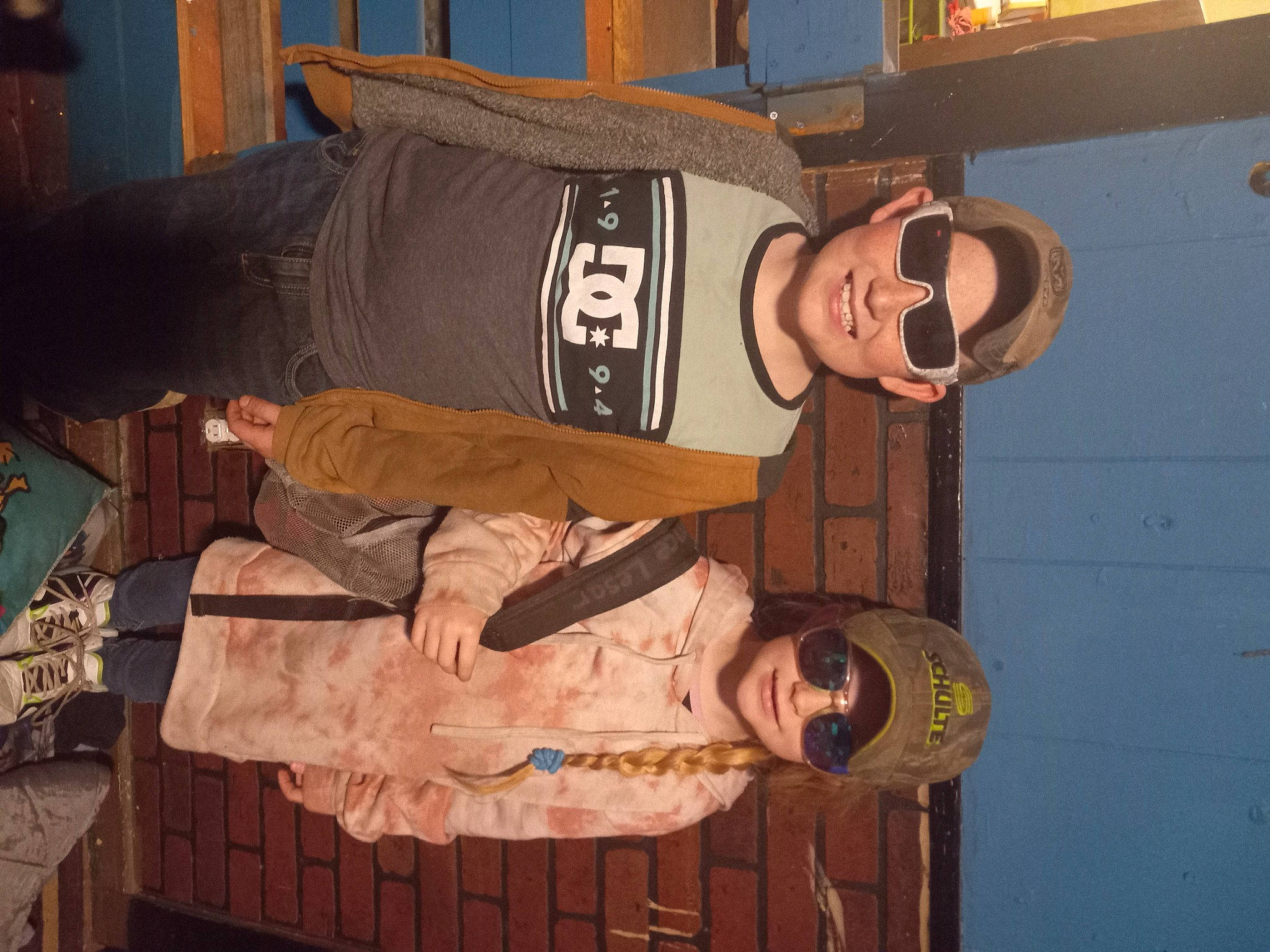 Kaydence is registered to the contest to win money with this photo: brown, eyewear, fun, hardwood, headwear, joy, person, smile, wood, wrist