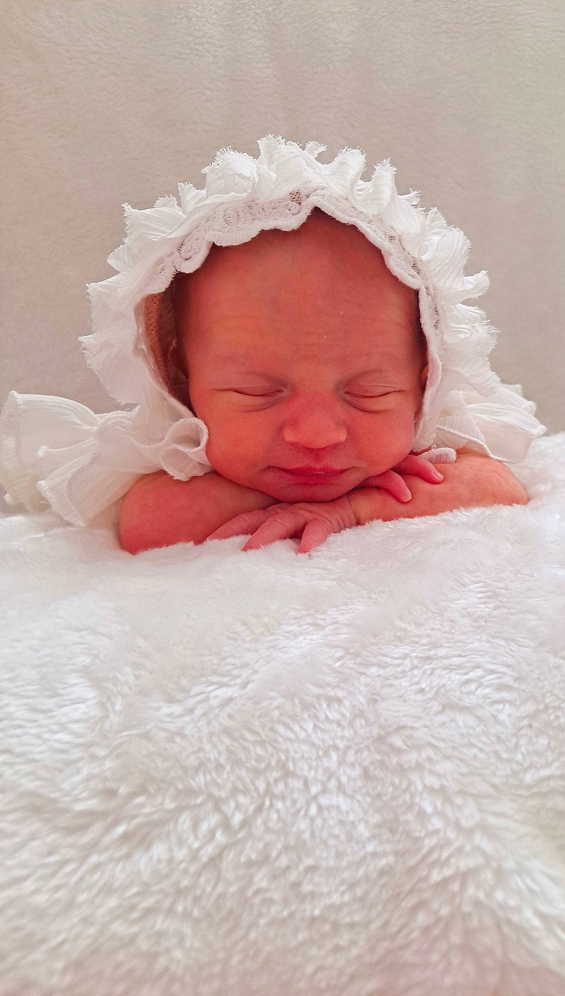 Noa joined the competition — help win amazing prizes! baby, baby_sleeping, bedding, cheek, child, comfort, eye, face, fashion_accessory, finger, happy, headgear, linens, nose, person, pink, room, skin, textile, toddler