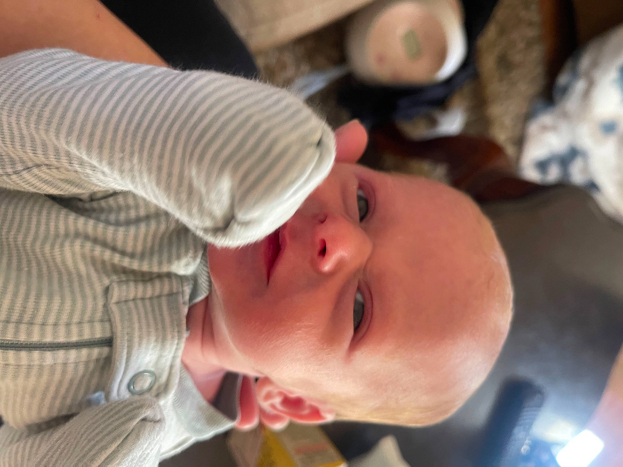 Kolson is registered to the contest to win money with this photo: baby, baby_products, cheek, child, comfort, eyelash, face, fashion_accessory, finger, fun, happy, hat, person, smile, toddler