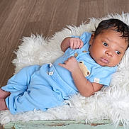 Sadio joined the competition — help win amazing prizes! baby, blanket, blue_clothing, child, cozy, cute, face, foot, fur_blanket, hand, indoors, infant, newborn, pajamas, portrait, resting, skin, sleepwear, soft, wooden_floor