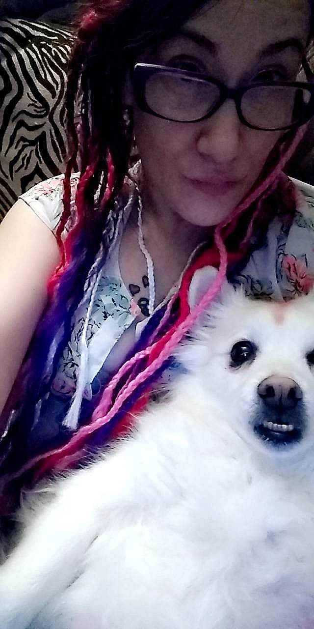 Popeye is registered to the contest to win money with this photo: american_eskimo_dog, canadian_eskimo_dog, canidae, carnivore, companion_dog, dog, dog_breed, fur, headwear, japanese_spitz, non_sporting_group, nose, person, photography, pomeranian, puppy, puppy_love, rare_breed_dog, samoyed, spitz