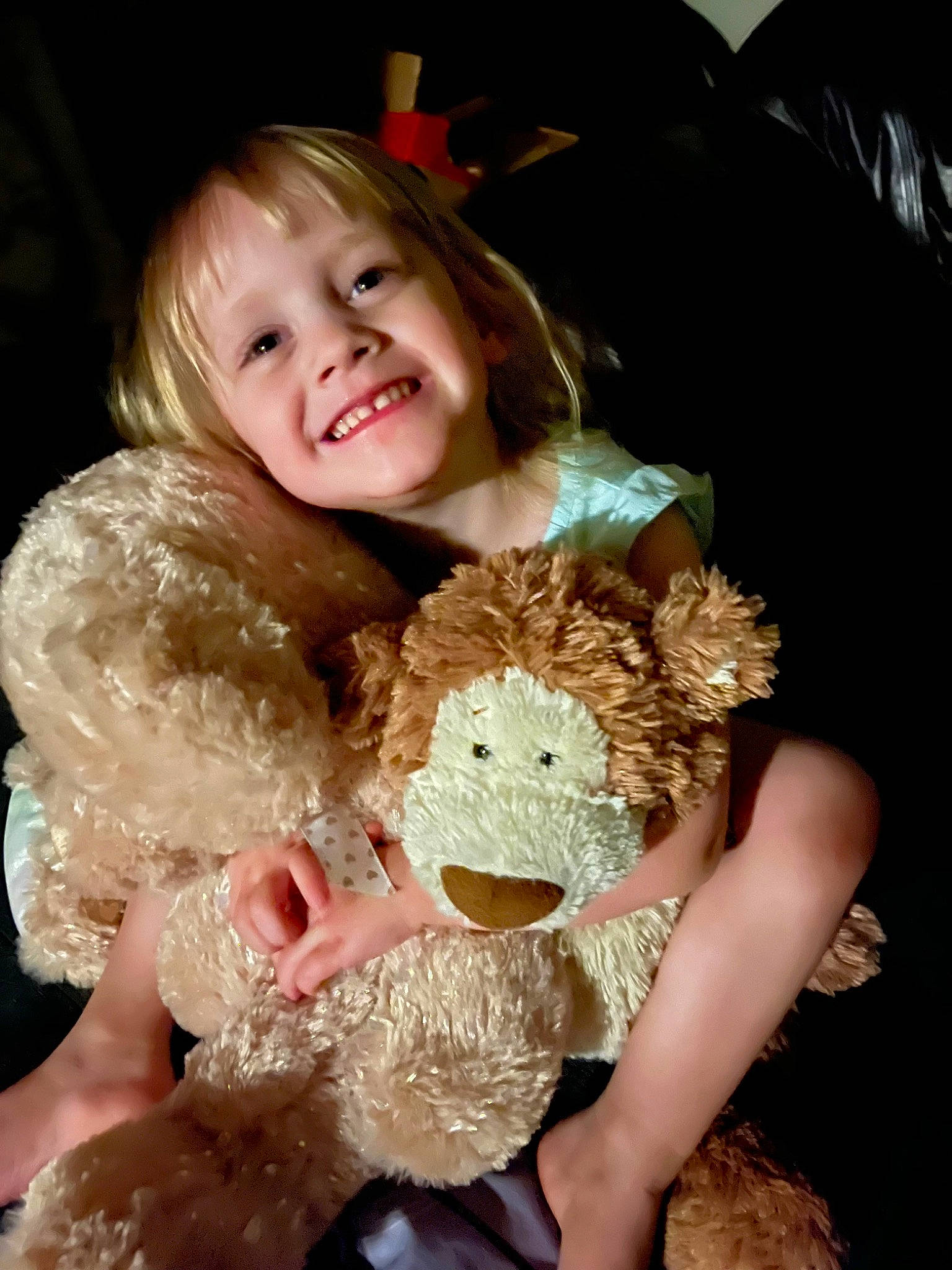 Aniya is registered to the contest to win money with this photo: baby, baby_toddler_clothing, blond, cheek, child, comfort, fawn, finger, fun, fur, gesture, happy, joy, person, pink, skin, smile, stuffed_toy, teddy_bear, textile