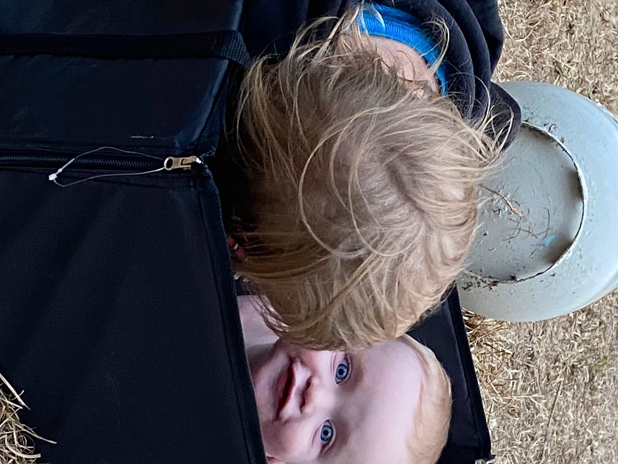 Waylon joined the competition — help win amazing prizes! auto_part, automotive_exterior, automotive_tire, baby, baseball_cap, blue, bumper, child, elbow, electric_blue, eyewear, fun, grass, hat, leisure, person, personal_protective_equipment, soil, toddler, tree