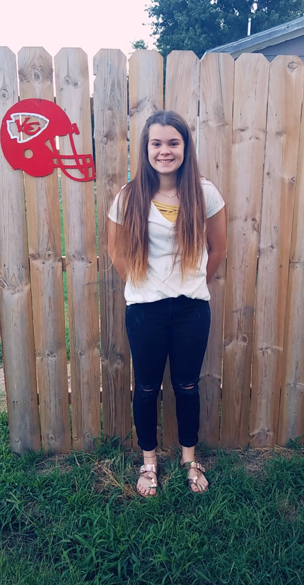 Mackenzie is registered to the contest to win money with this photo: beauty, brown_hair, clothing, cool, denim, fashion, fashion_accessory, footwear, grass, hair, jacket, jeans, joy, long_hair, outerwear, person, shoe, sportswear, street_fashion, t_shirt