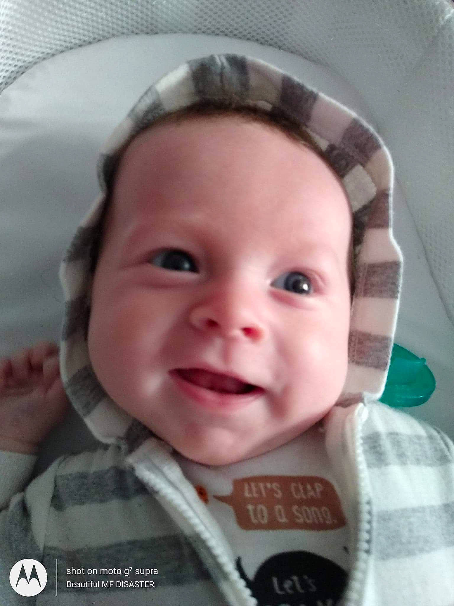 Braylen is registered to the contest to win money with this photo: baby, cheek, child, chin, eyebrow, face, facial_expression, forehead, head, lip, mouth, nose, person, smile, toddler