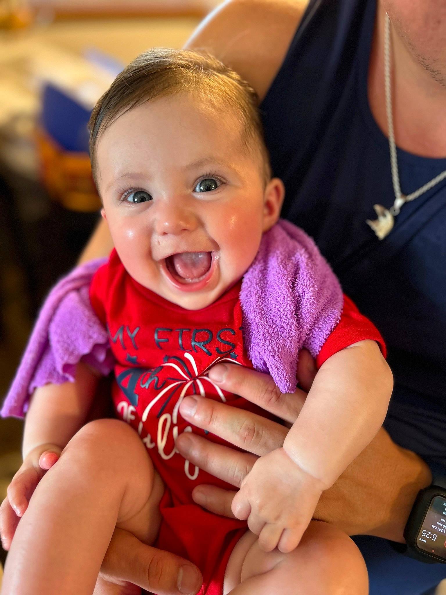 Maria joined the competition — help win amazing prizes! baby_toddler_clothing, cheek, eye, facial_expression, finger, gesture, hairstyle, hand, happy, human, joint, mouth, muscle, neck, organ, person, product, shoulder, skin, sleeve