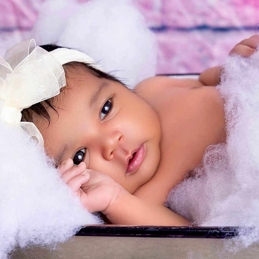 Ramiri joined the competition — help win amazing prizes! baby, bathing, bathtub, bed, bodypart, bonnet, clothing, dress, face, finger, hand, happy, hat, head, newborn, person, photography, portrait, smile, tub