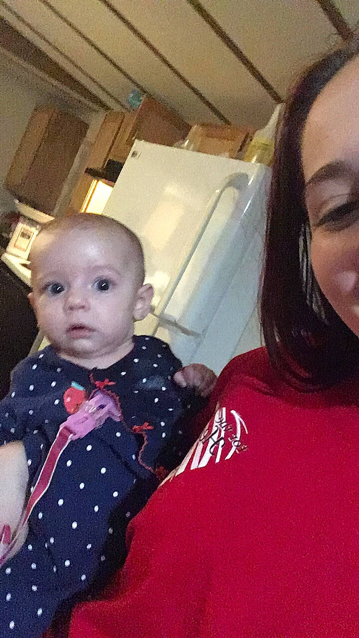 Karrigan is registered to the contest to win money with this photo: baby, cheek, child, daughter, eye, face, head, iris, lip, nose, person, selfie, skin, smile, toddler