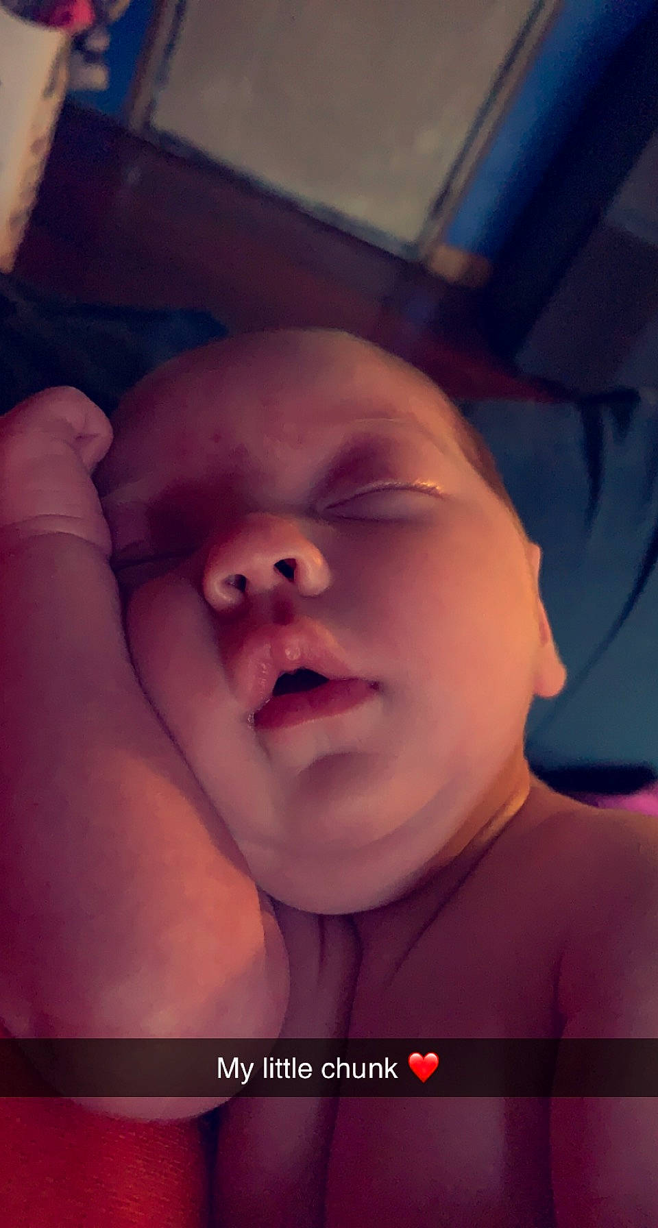 Mackenzie is registered to the contest to win money with this photo: arm, baby, cheek, chest, eyebrow, eyelash, flash_photography, forehead, gesture, happy, human_body, iris, jaw, lip, mouth, neck, nose, person, skin, smile