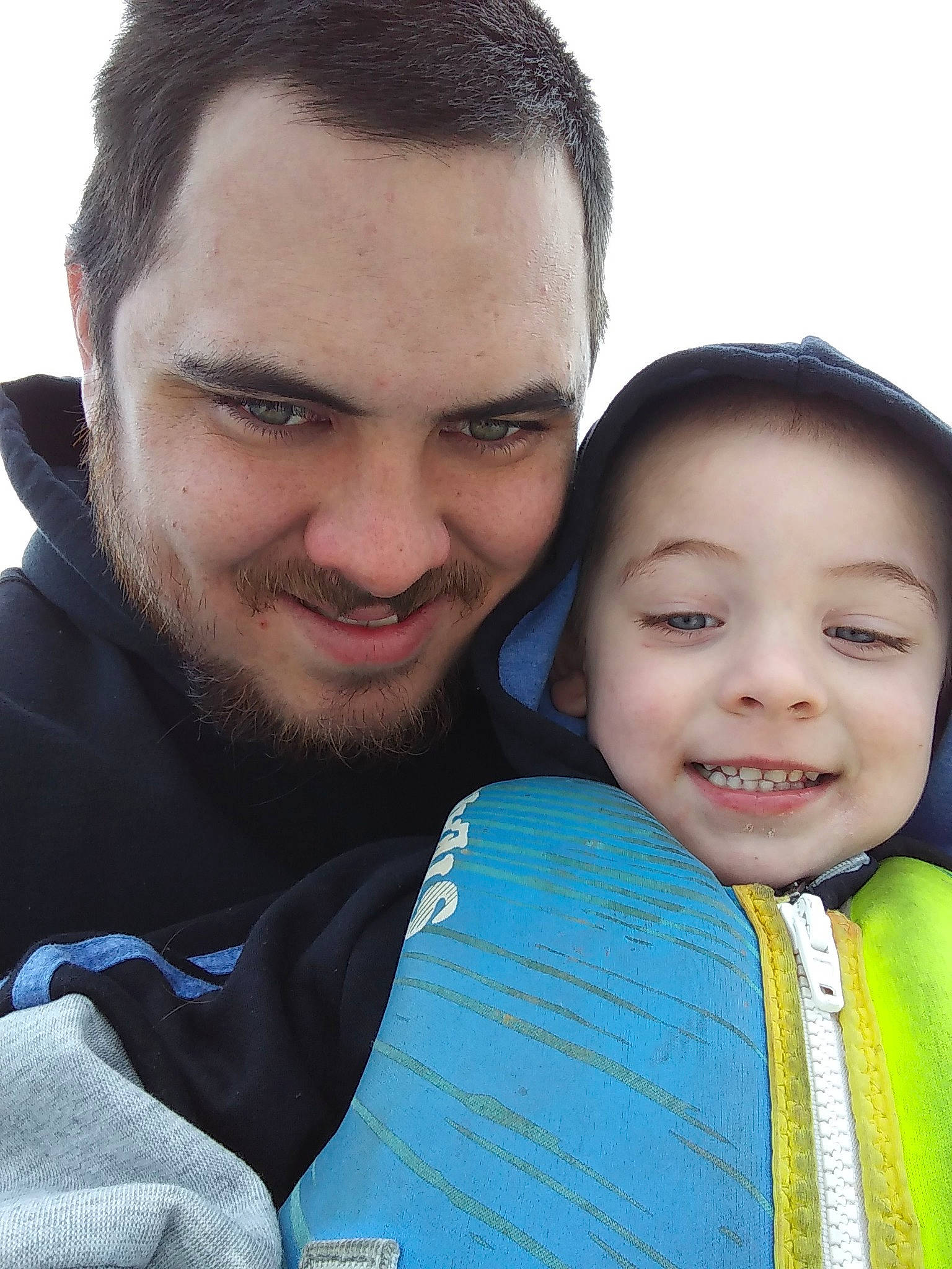 Kayden is registered to the contest to win money with this photo: cheek, child, face, father, happy, joy, male, nose, people, person, photography, smile, toddler