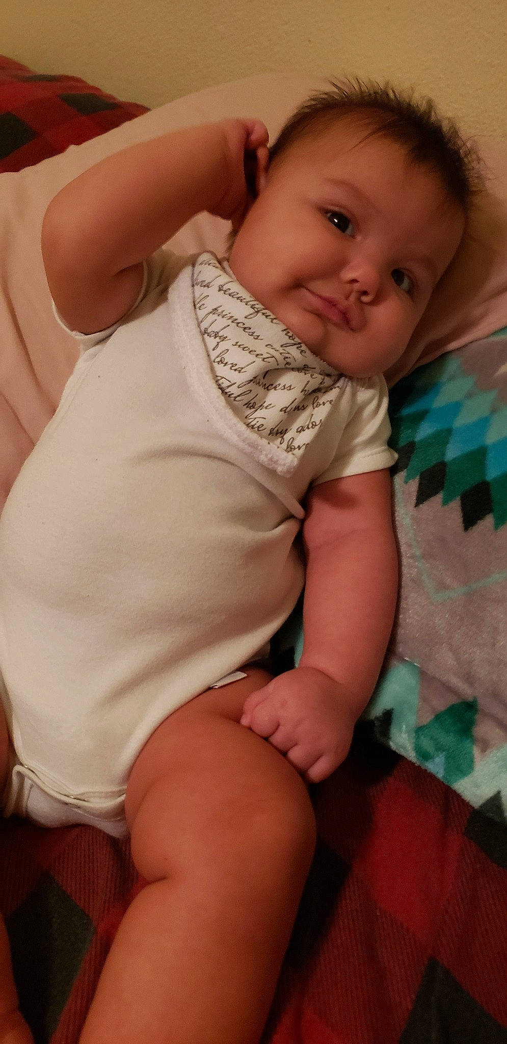 Patricia joined the competition — help win amazing prizes! abdomen, arm, beauty, cheek, child, eye, finger, girl, hand, human_hair_color, infant, iris, leg, mouth, person, sitting, skin, smile, thigh, toddler