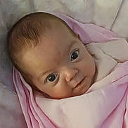 Aurora is registered to the contest to win money with this photo: baby, bed, bedroom, blanket, bodypart, cushion, face, finger, furniture, hand, happy, head, homedecor, indoors, newborn, person, photography, portrait, quilt, smile