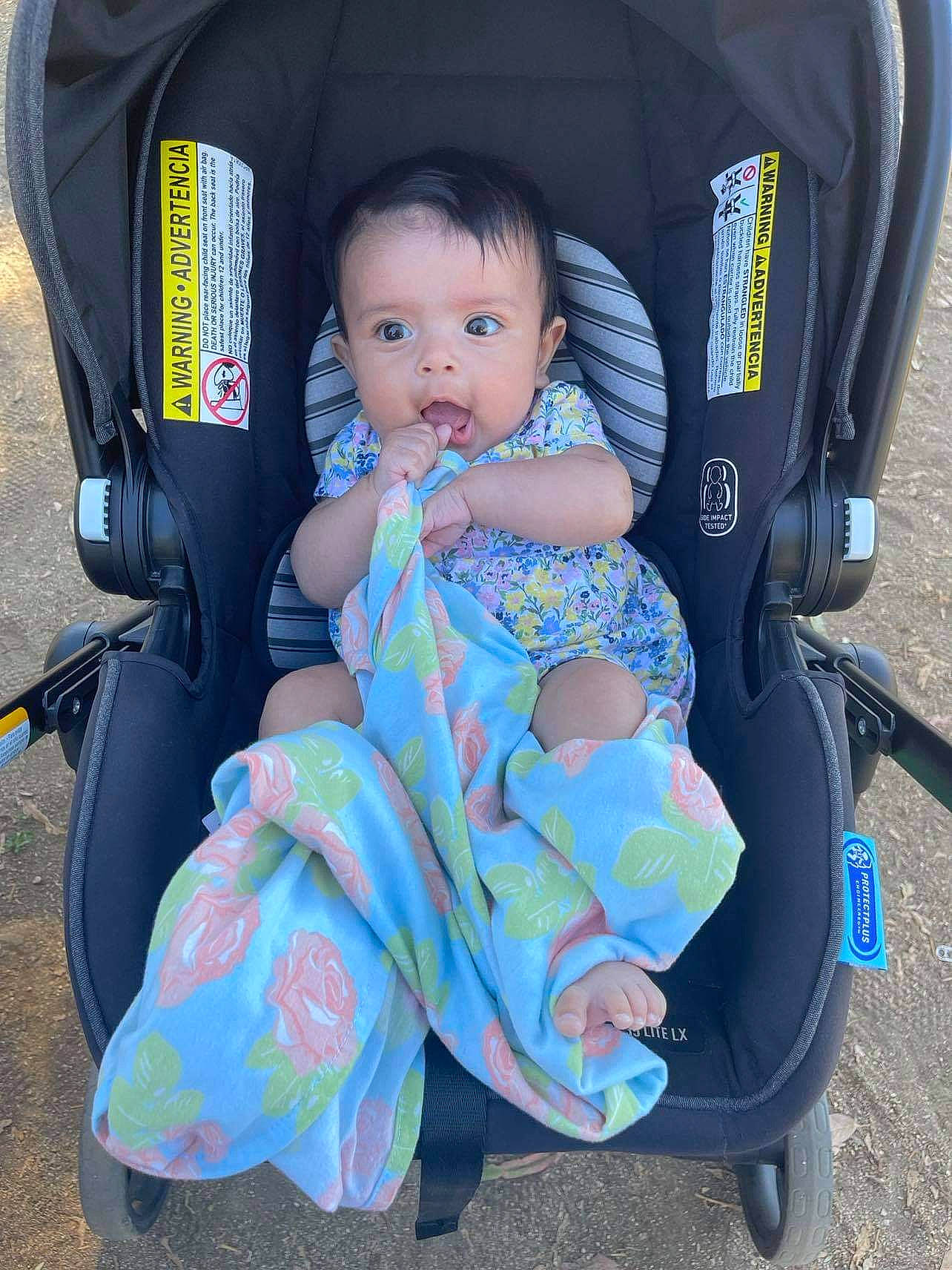 Kailey joined the competition — help win amazing prizes! auto_part, baby, baby_carriage, baby_products, baby_toddler_clothing, bag, beauty, car_seat, chair, child, comfort, electric_blue, foot, fun, lap, luggage_and_bags, mammal, person, sitting, toddler
