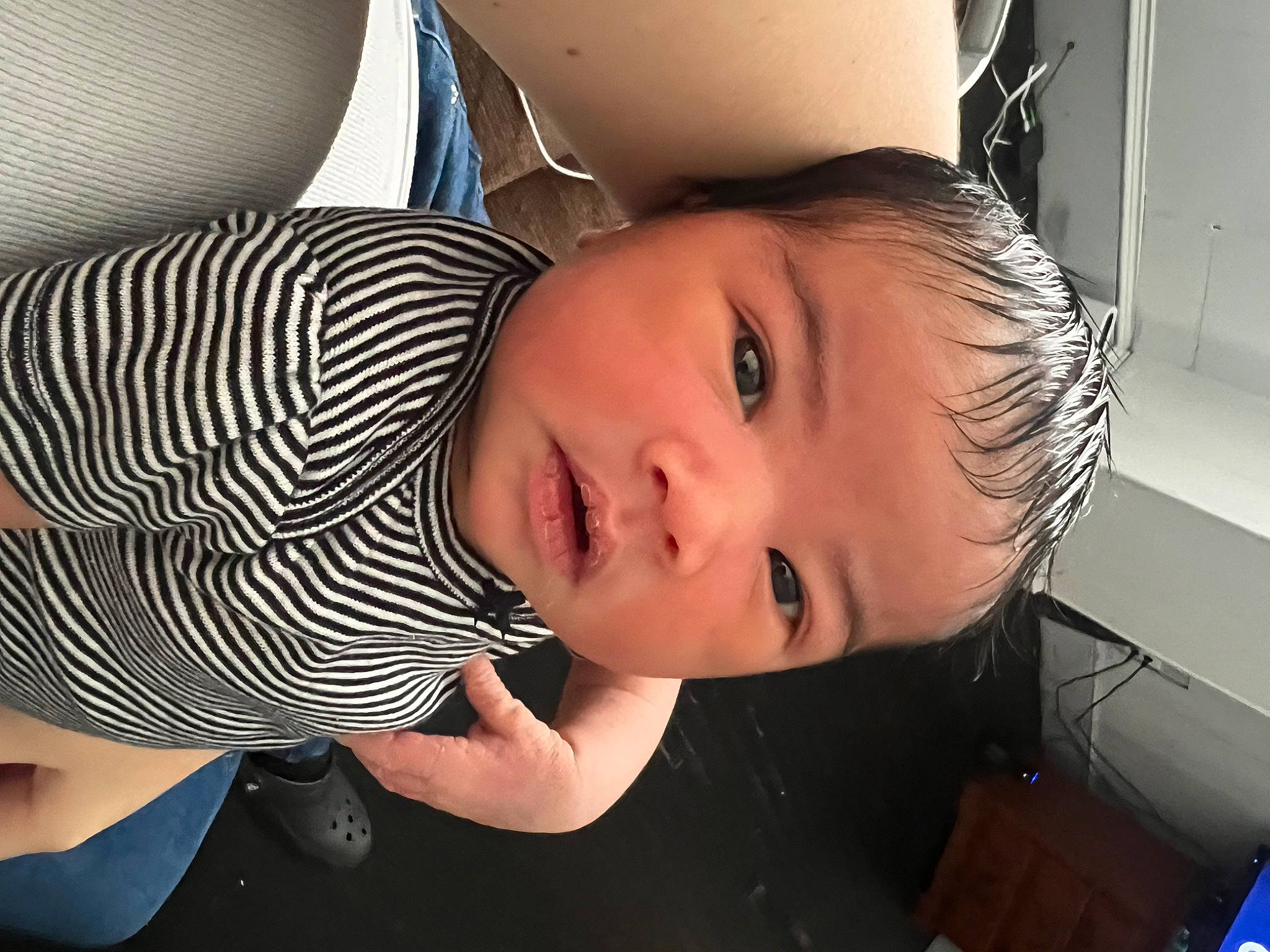 Alaina is registered to the contest to win money with this photo: black_hair, cheek, ear, elbow, eye, eyebrow, eyelash, flash_photography, forehead, fun, happy, iris, lip, mouth, neck, nose, person, shoulder, skin, smile