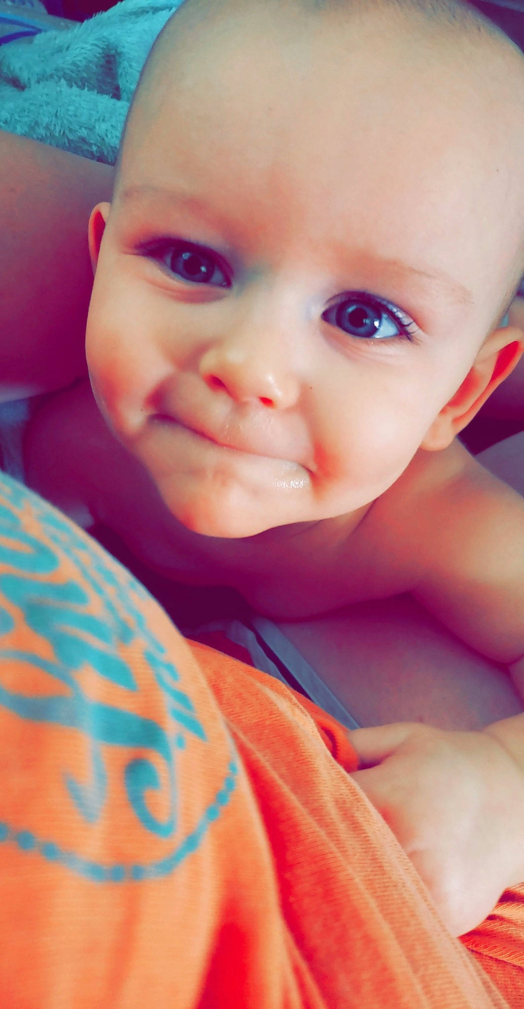 Laken joined the competition — help win amazing prizes! beauty, cheek, child, chin, close_up, eye, eyebrow, face, forehead, girl, head, human_hair_color, infant, joy, lip, mouth, nose, person, pink, skin