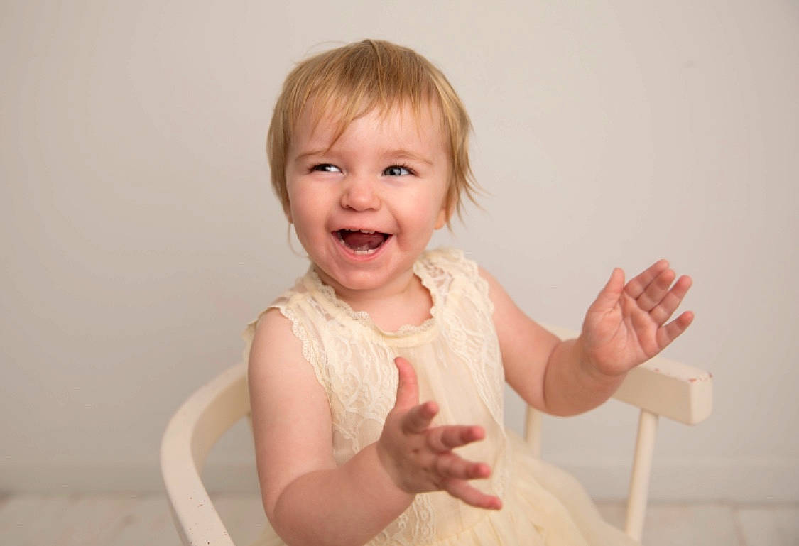 Lillie-rose joined the competition — help win amazing prizes! arm, baby, blond, cheek, child, face, facial_expression, finger, hand, happy, joint, joy, mouth, nose, organ, person, pink, skin, smile, standing