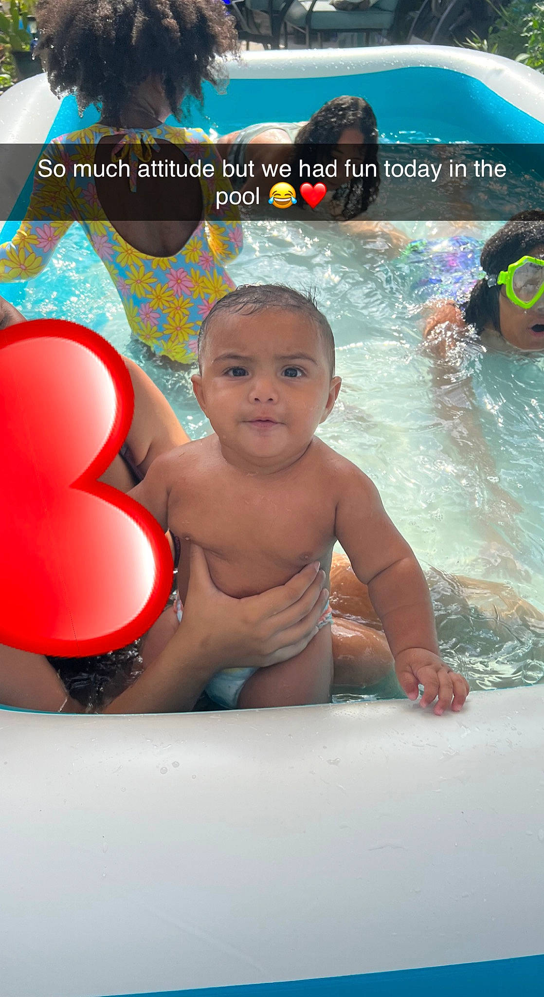 Carmelo joined the competition — help win amazing prizes! abdomen, baby, balloon, barechested, bathing, chest, child, fun, games, happy, leisure, muscle, navel, person, play, recreation, skin, swimming_pool, toddler, trunk