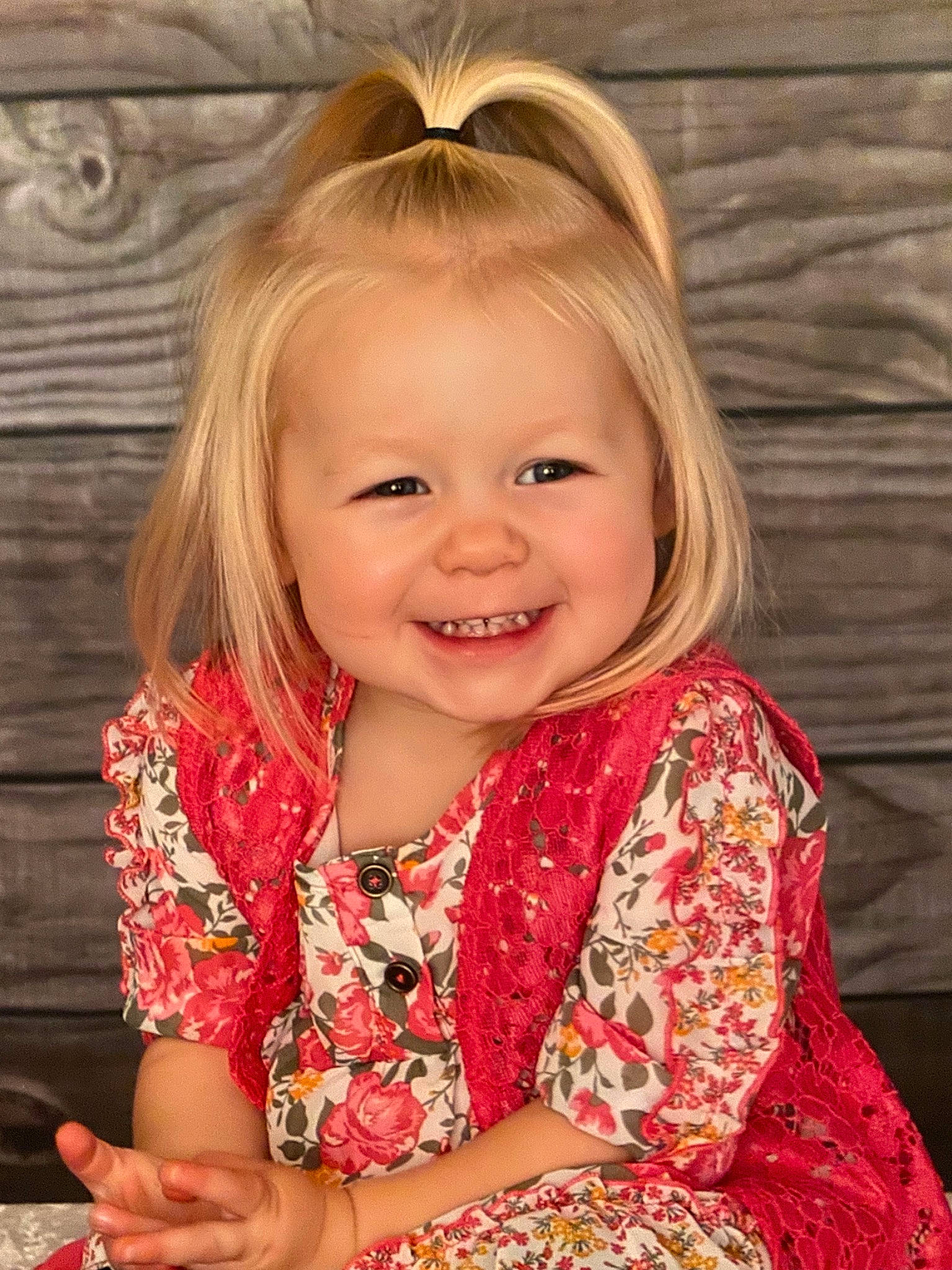 Brexley joined the competition — help win amazing prizes! blond, child, child_model, hair, hairstyle, iris, joy, long_hair, person, sitting, smile, toddler, tooth