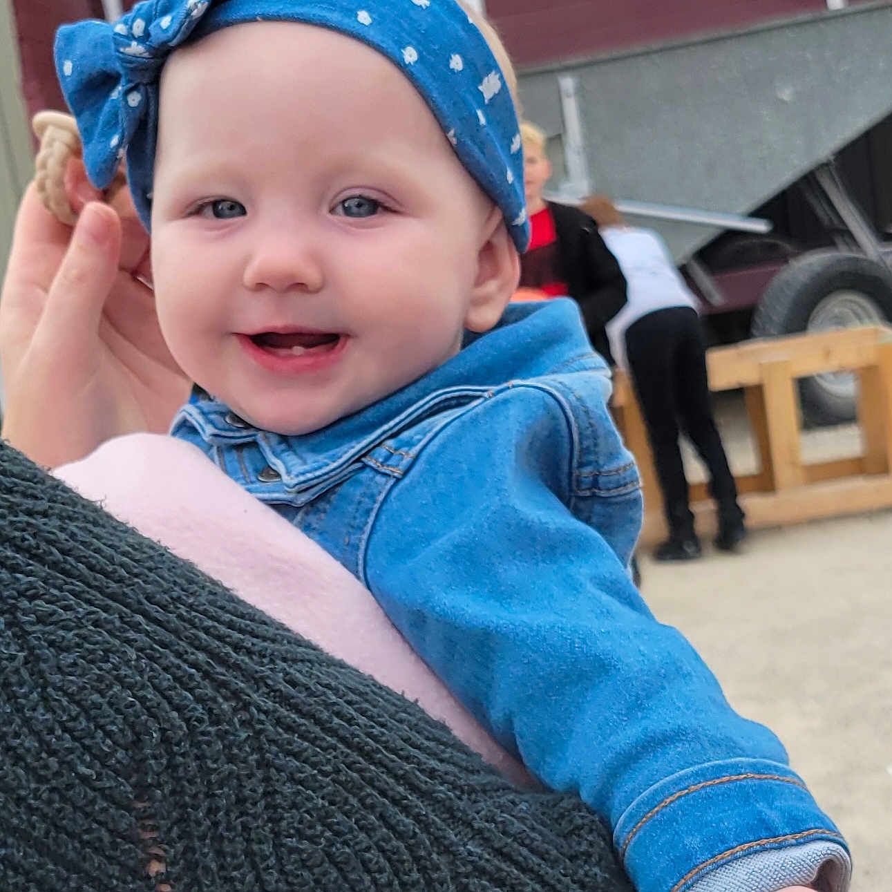 Maddison joined the competition — help win amazing prizes! accessories, adult, baby, boy, cap, child, clothing, coat, face, female, hat, head, jacket, jeans, male, pants, person, photography, portrait, woman