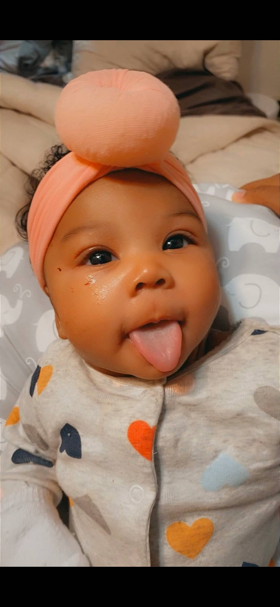 Marlee joined the competition — help win amazing prizes! cheek, child, chin, eye, eyebrow, eyelash, face, forehead, gesture, happy, hat, head, iris, jaw, lip, mouth, nose, peach, person, pink