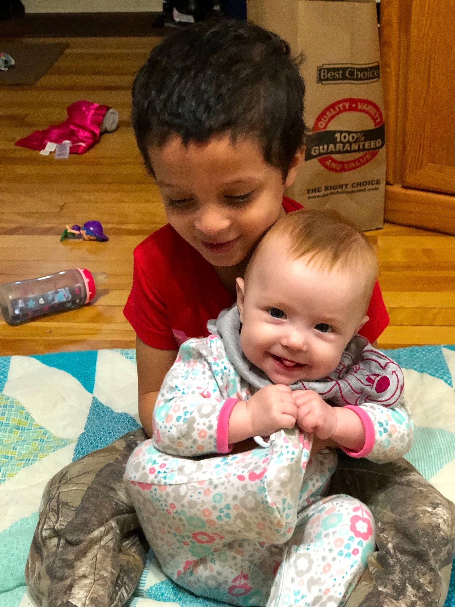 Blayke joined the competition — help win amazing prizes! baby, child, joy, people, person, play, sibling, sitting, smile, toddler