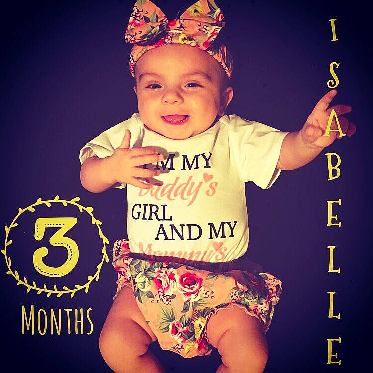 Isabelle is registered to the contest to win money with this photo: baby, baby_toddler_clothing, child, child_model, cool, crown, font, happy, headgear, headpiece, person, photo_caption, photography, product, smile, t_shirt, toddler