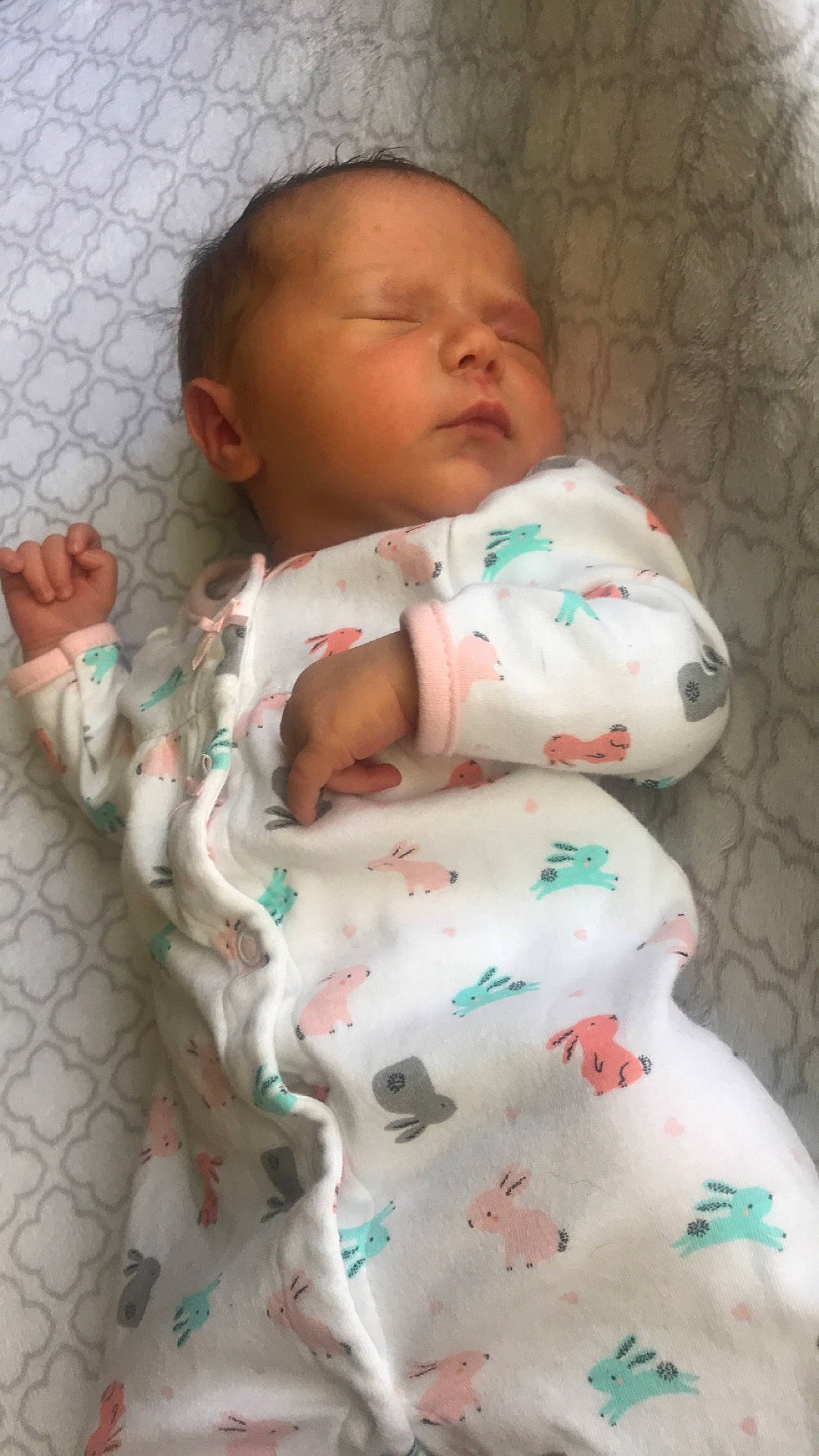 Katherine joined the competition — help win amazing prizes! baby, bedtime, cheek, child, person, sleep, toddler