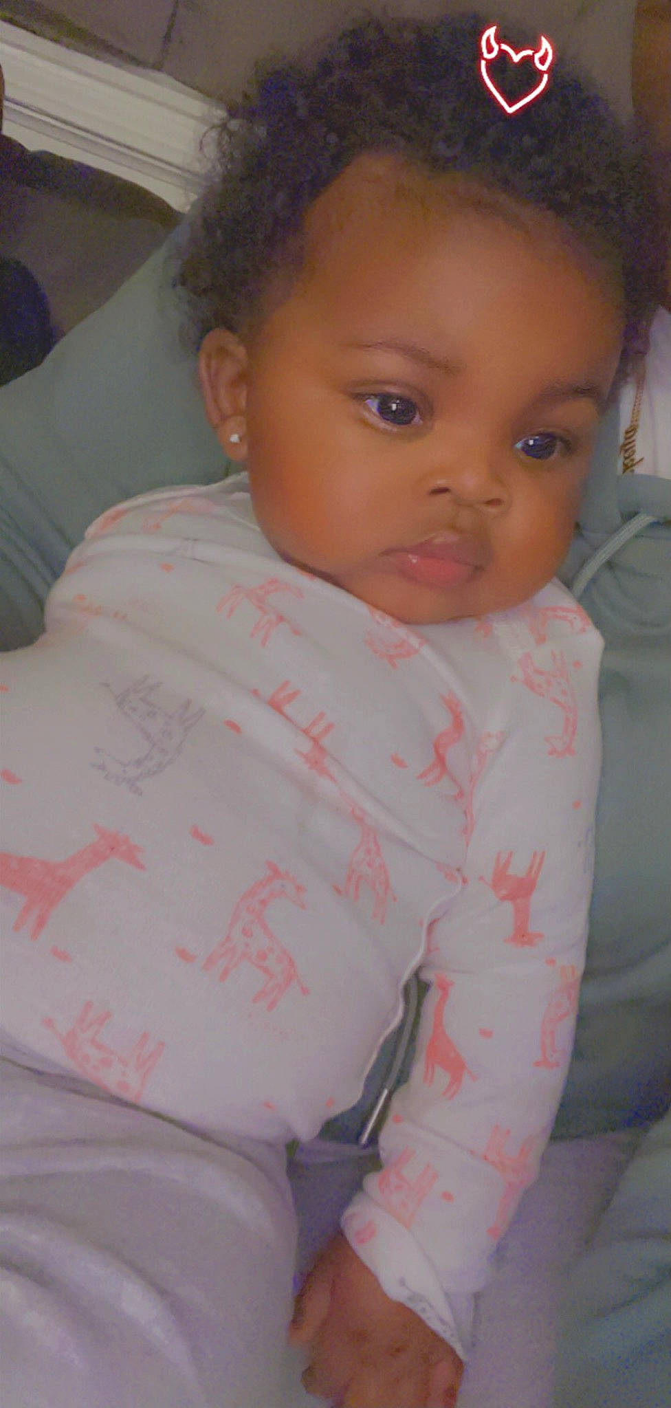 Shaliah is registered to the contest to win money with this photo: baby, baby_products, baby_toddler_clothing, black_hair, cheek, child, chin, comfort, eye, eyebrow, eyelash, face, forehead, iris, lip, mouth, nose, person, skin, toddler