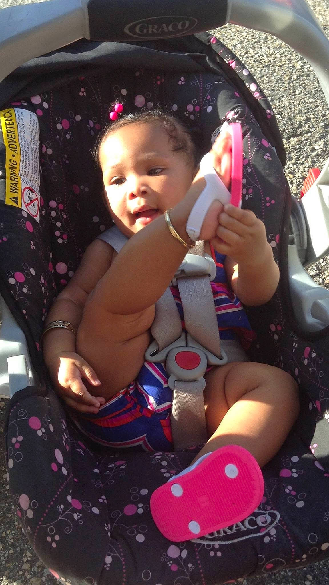 Autymn joined the competition — help win amazing prizes! baby, baby_carriage, baby_products, baby_safety, baby_toddler_clothing, cheek, child, comfort, foot, lap, mouth, nail, nose, person, product, sitting, thumb, toddler