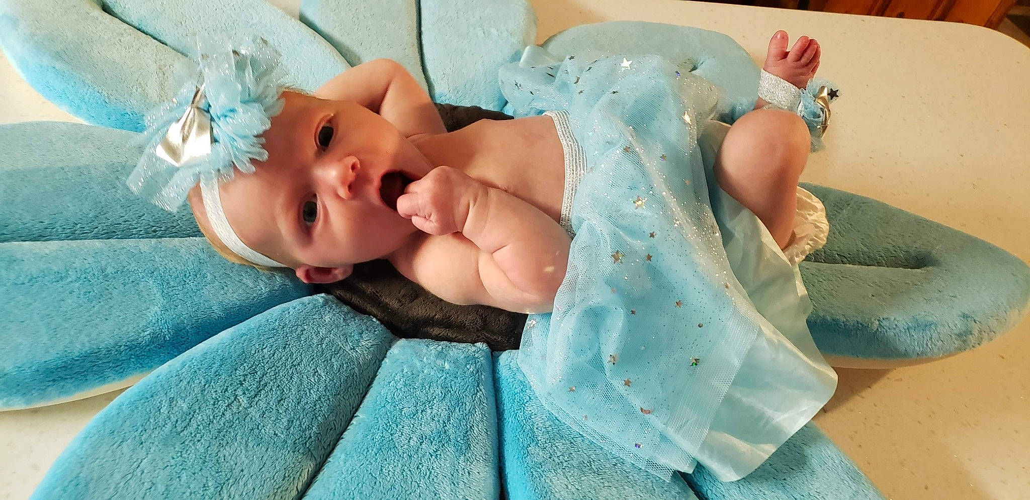 Hazel joined the competition — help win amazing prizes! baby, cheek, child, nose, person, skin, toddler, turquoise