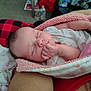 Brooklynn joined the competition — help win amazing prizes! arm, baby, blanket, cozy, cute, indoor, infant, newborn, patterned_fabric, peaceful, person, pillow, pink, red_and_black, resting, skin, sleeping, soft, toddler, white_clothing