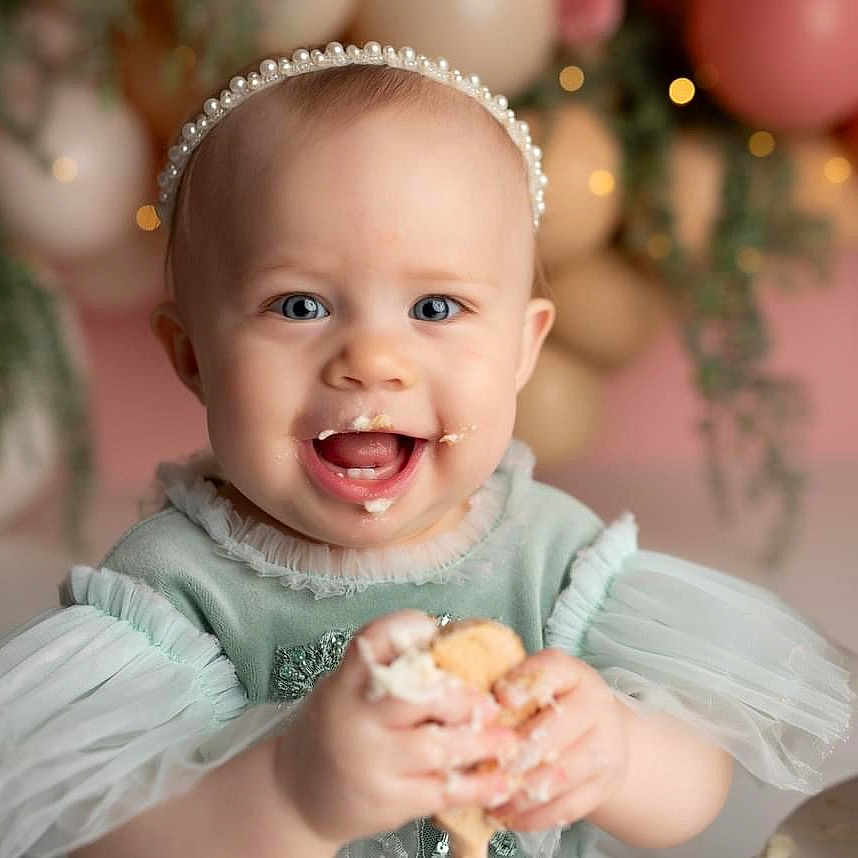 Iris joined the competition — help win amazing prizes! accessories, baby, babylaughing, clothing, cream, dessert, dress, face, food, fun, happy, head, icing, laughing, party, people, person, photography, portrait, smile