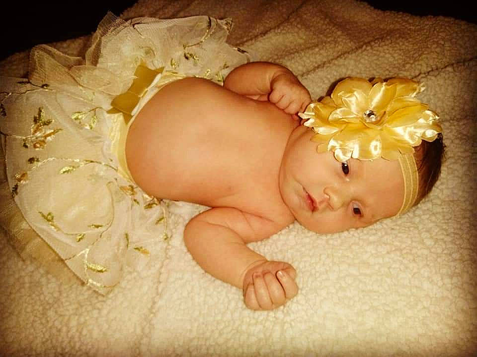 Amelia Christine Collins joined the competition — help win amazing prizes! arm, baby, baby_sleeping, baby_toddler_clothing, cheek, child, comfort, eye, fashion_accessory, flash_photography, hand, head, headband, headgear, headpiece, human_body, linens, person, skin, toddler