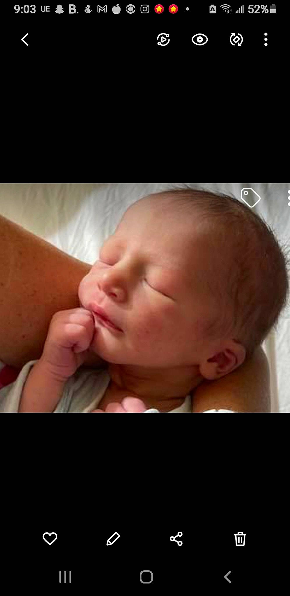 Adrian is registered to the contest to win money with this photo: arm, baby, baby_toddler_clothing, cheek, comfort, ear, eye, eyelash, gesture, hand, happy, iris, lip, mouth, nail, neck, nose, person, skin, thumb