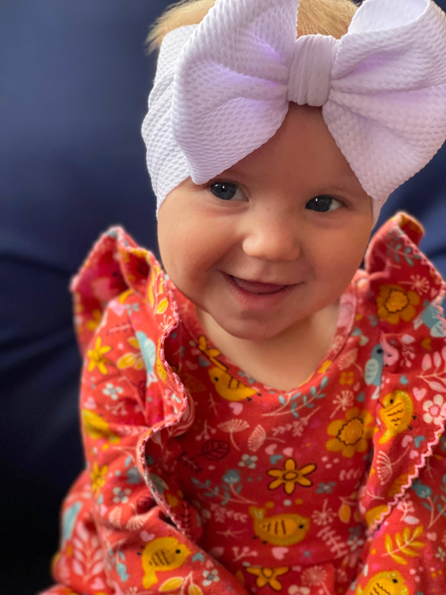 Hannah joined the competition — help win amazing prizes! baby, cap, cheek, child, chin, eye, face, facial_expression, fun, happy, head, headgear, headwear, joy, lip, outerwear, people_in_nature, person, pink, skin