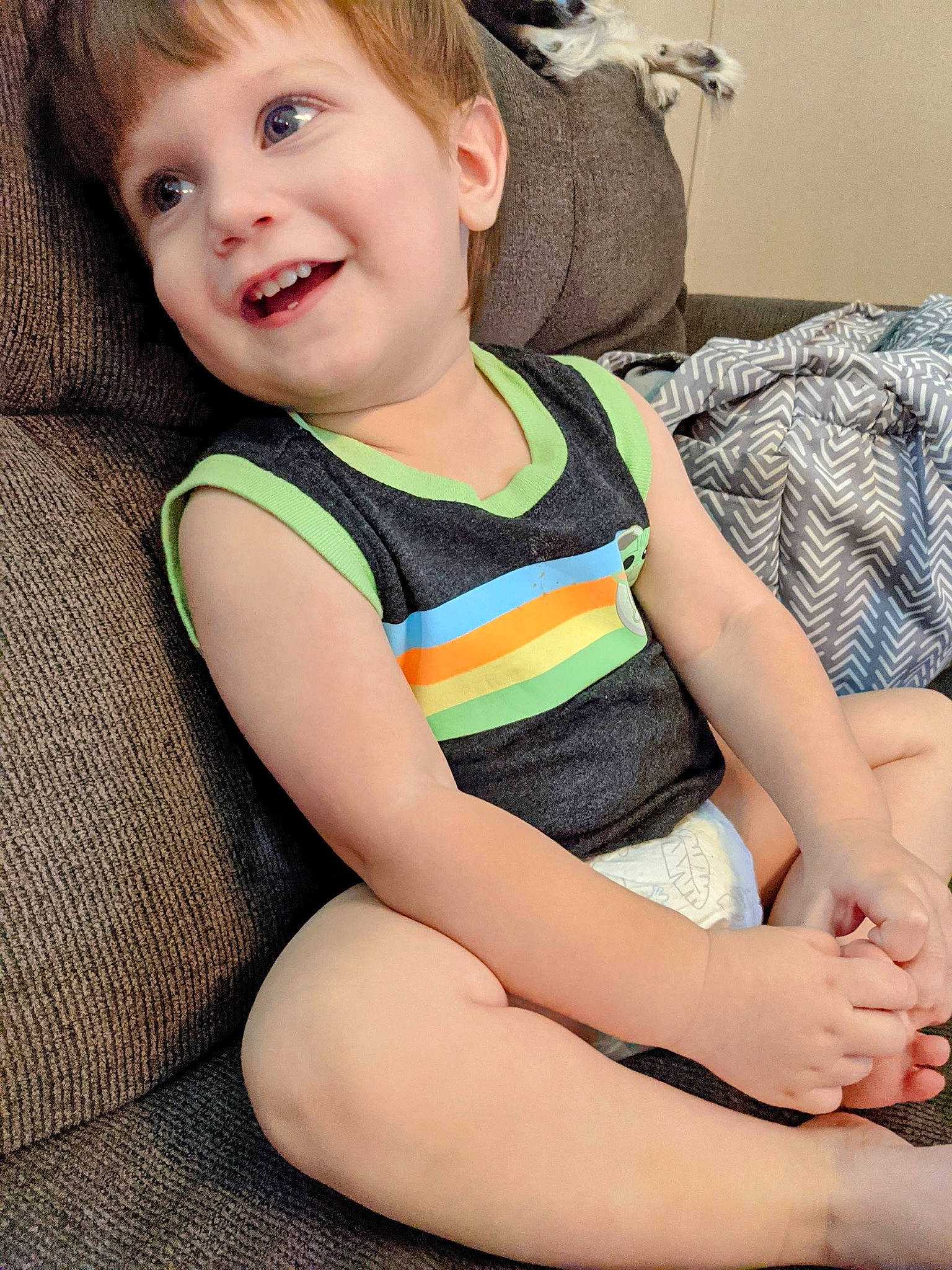 Axton joined the competition — help win amazing prizes! arm, baby_toddler_clothing, cheek, comfort, eye, face, facial_expression, hair, hairstyle, hand, happy, human_body, joint, leg, neck, organ, person, shoulder, skin, sleeve