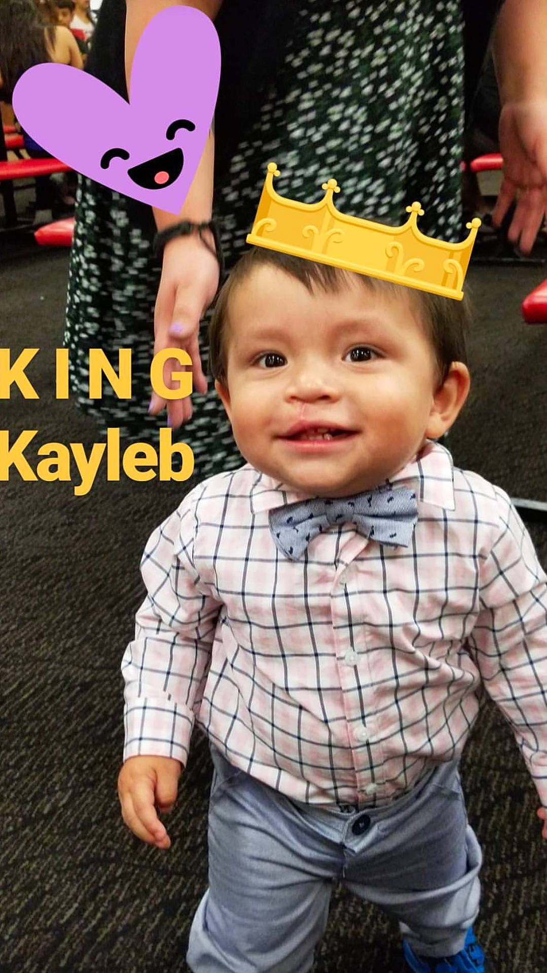 Kayleb is registered to the contest to win money with this photo: child, day, headwear, joy, male, party, people, person, toddler