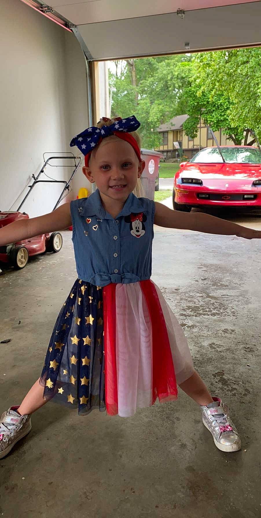 Hayden joined the competition — help win amazing prizes! car, child, child_model, clothing, costume, dress, family_car, headwear, joy, luxury_vehicle, person, vehicle