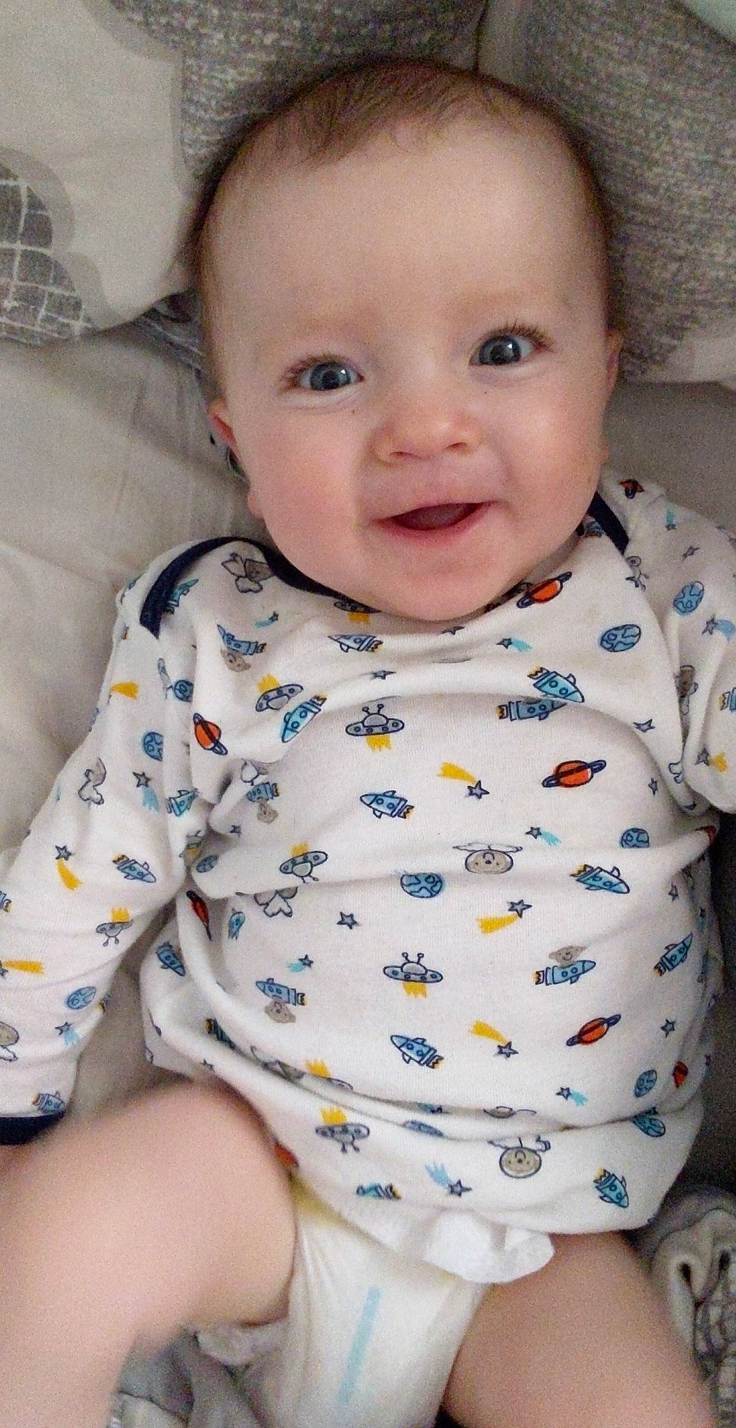 Stiles joined the competition — help win amazing prizes! baby, baby_products, baby_toddler_clothing, cheek, child, eye, face, head, lip, person, product, skin, sleeve, smile, toddler