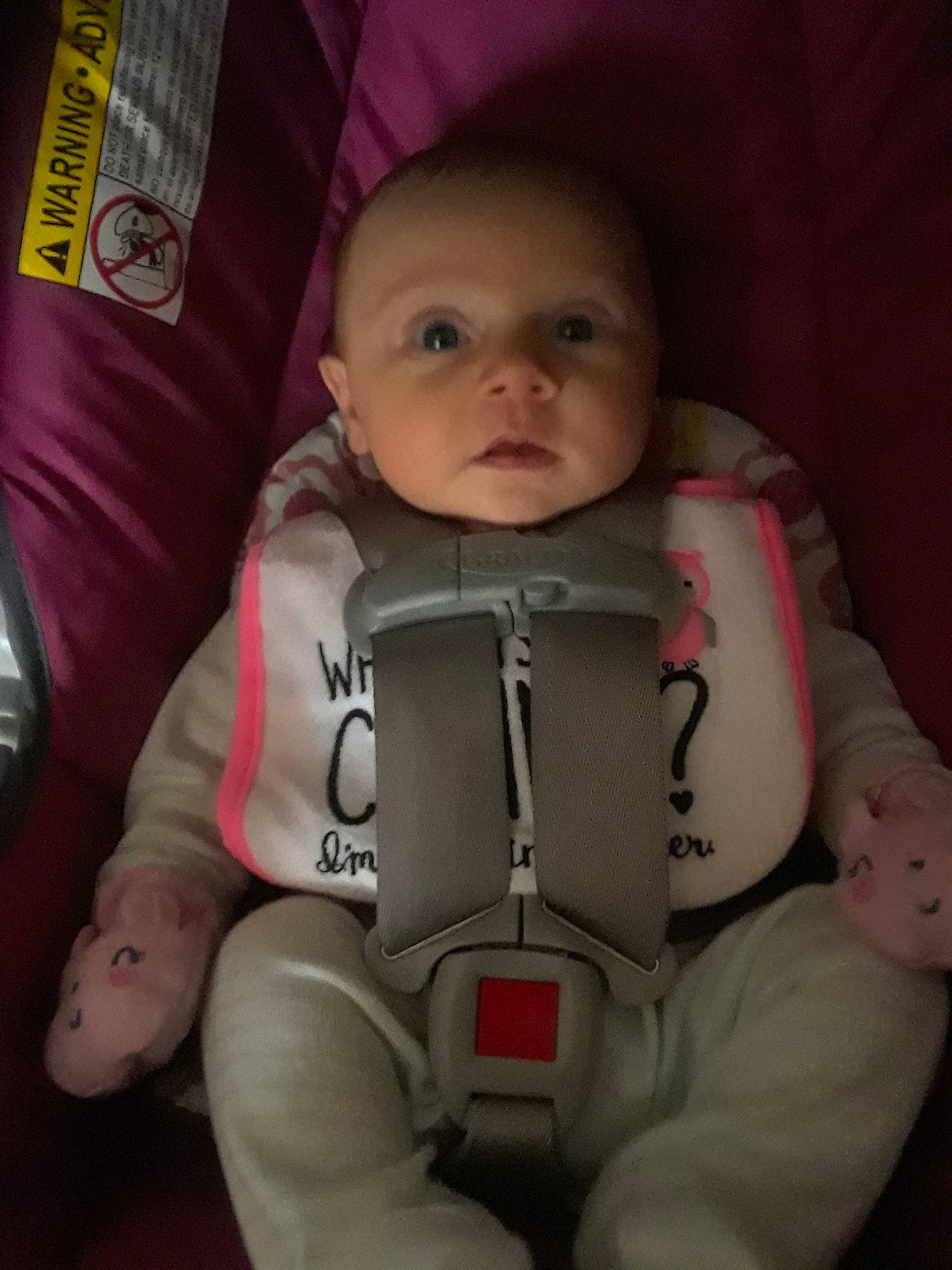 Delylah joined the competition — help win amazing prizes! baby, baby_in_car_seat, baby_products, cheek, child, forehead, head, neck, person, product, sitting, skin, sleeve, space, toddler