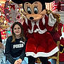 Lyliana a rejoint le concours — aidez-le/la à gagner de superbes lots ! bow, chair, child, christmas, costume, decorations, festive, floor, glasses, holiday, indoor, kneeling, minnie_mouse, ornaments, person, puma, red_dress, smile, tree, white_fur