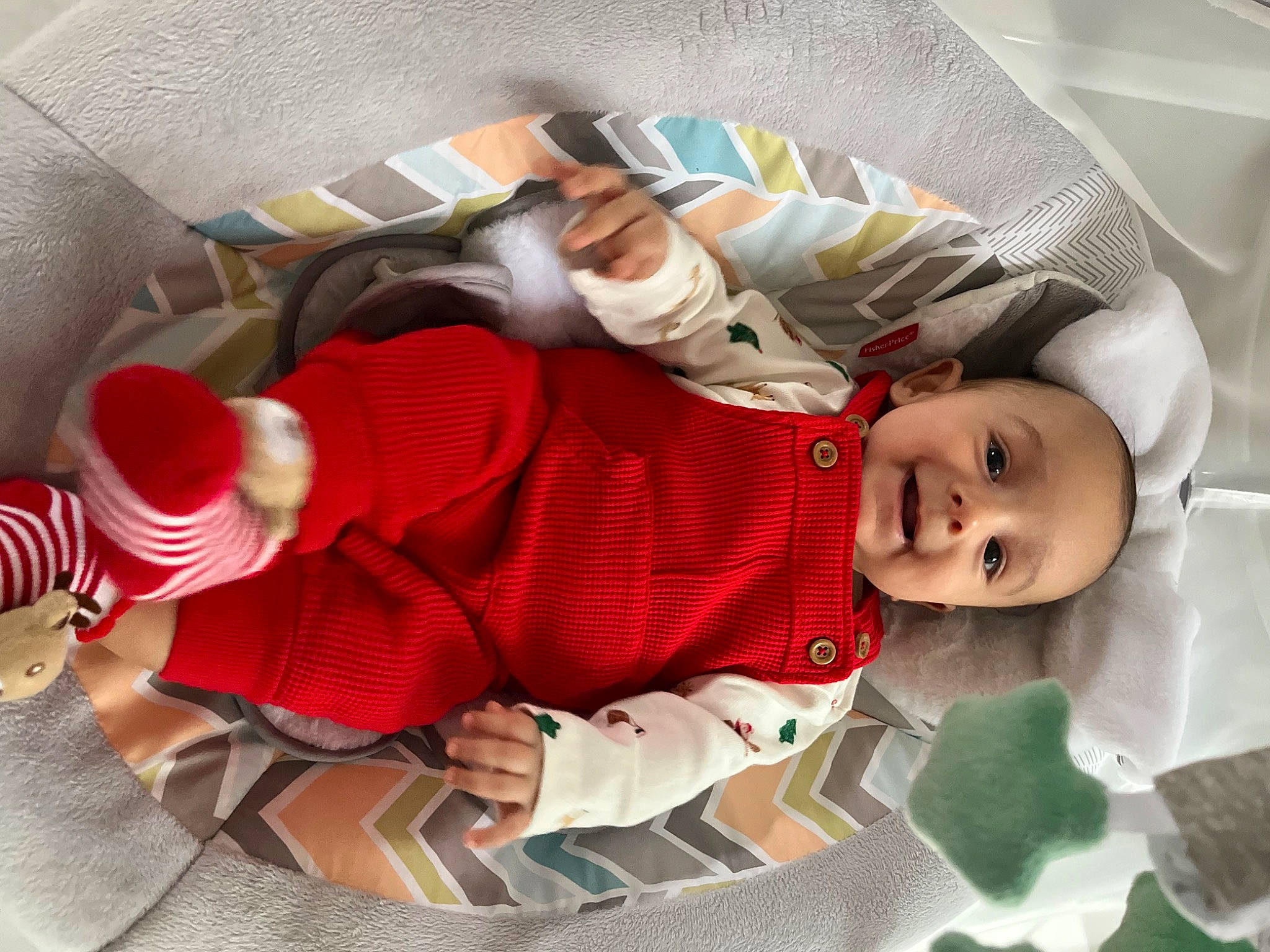 Mikey joined the competition — help win amazing prizes! baby, baby_carriage, baby_products, baby_sleeping, baby_toddler_clothing, carmine, child, comfort, happy, lap, linens, nap, pattern, person, product, room, sleeve, sock, textile, thigh