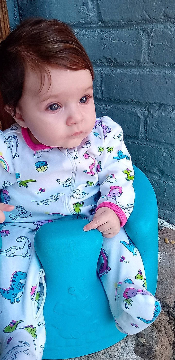 Aurora Raine joined the competition — help win amazing prizes! baby_toddler_clothing, blue, cheek, chin, eye, face, facial_expression, hair, hairstyle, head, lip, neck, nose, organ, outerwear, person, purple, skin, sleeve, standing