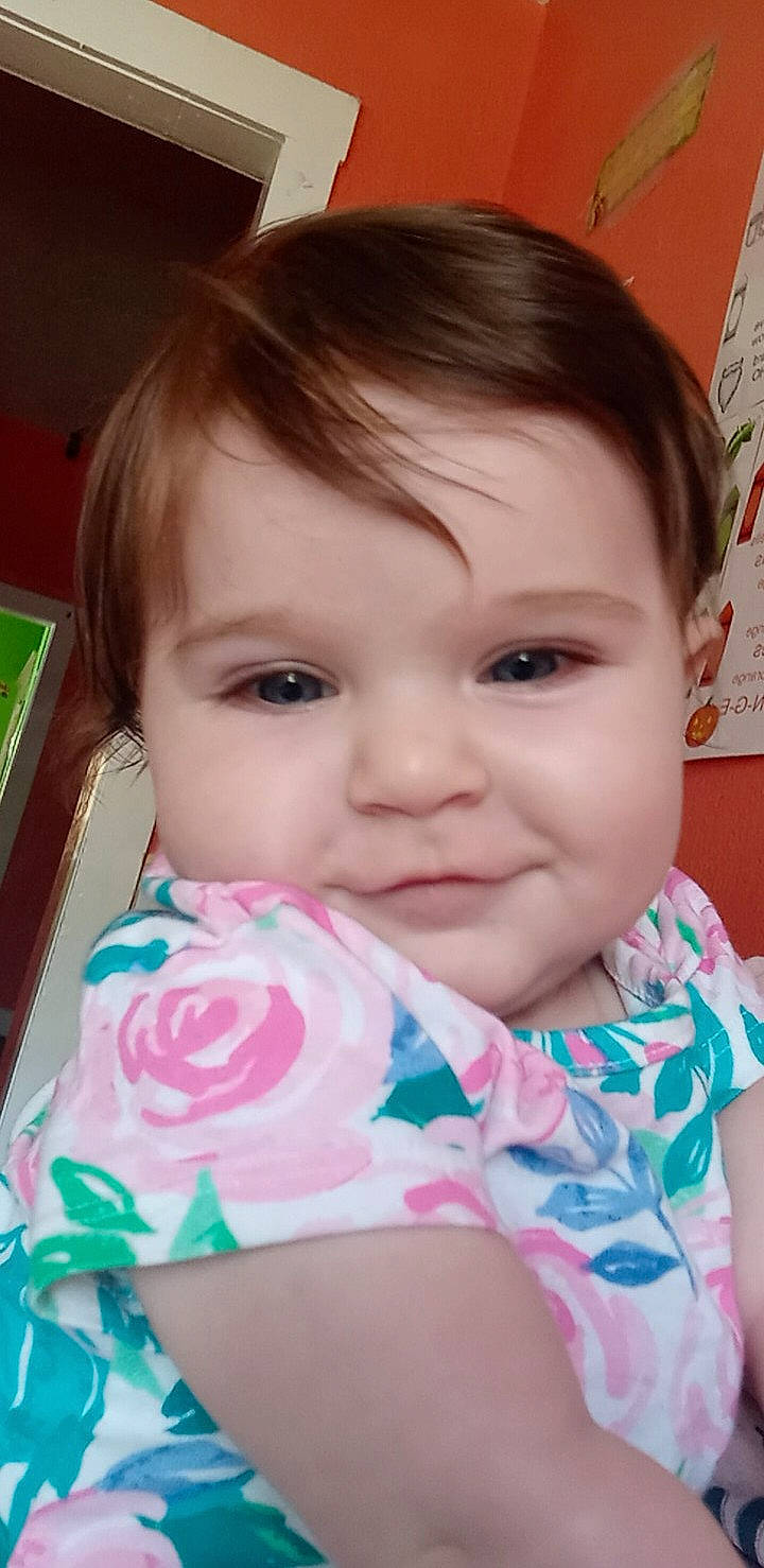 Aurora Raine joined the competition — help win amazing prizes! baby, baby_toddler_clothing, cheek, chin, ear, eye, eyebrow, eyelash, forehead, hair, happy, iris, lip, mouth, neck, nose, organ, person, skin, sleeve