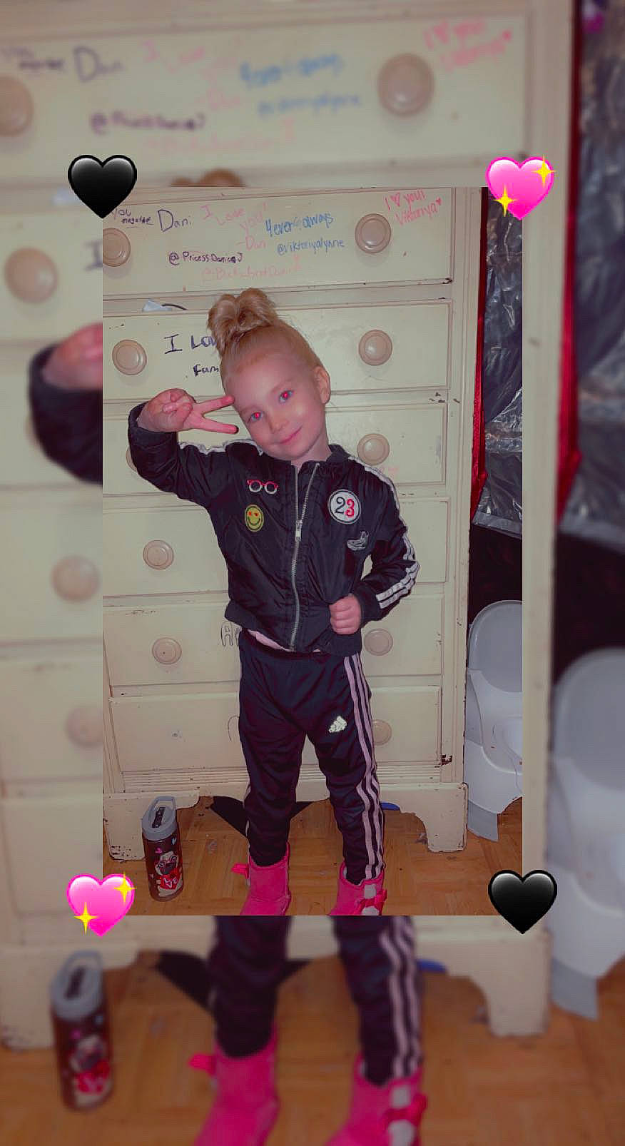 Kailee joined the competition — help win amazing prizes! baby, baby_toddler_clothing, balloon, child, event, fun, happy, joy, magenta, party_supply, person, pink, play, purple, room, sweatpant, toddler, white